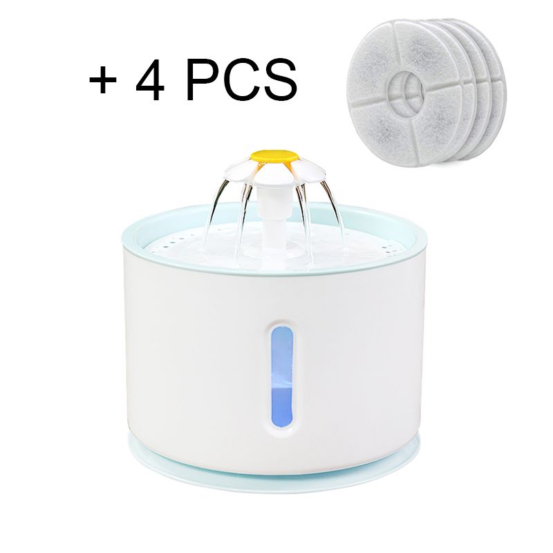 Jouet, Plastic 4pcs Filter--Fontaine À Eau Électrique Automatique Pour Animaux Domestiques, Distributeur De Boissons Pour Chiens Et C