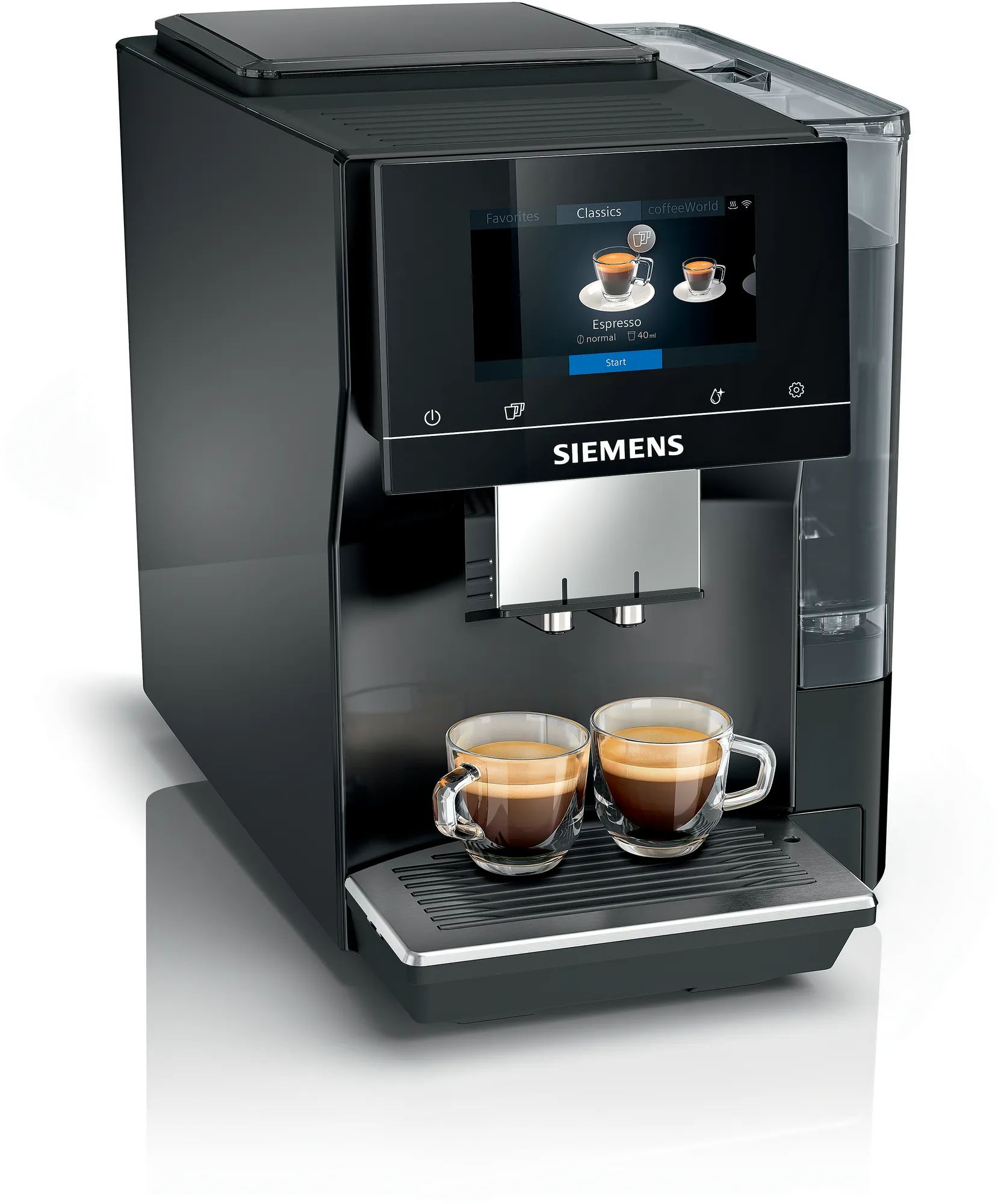 Machine à café tout automatique Siemens TP713R09 EQ700 classic lustré Réservoir d'eau