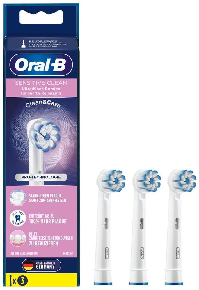 Braun Oral B Kit De 3 Brossettes Sensitive Clean