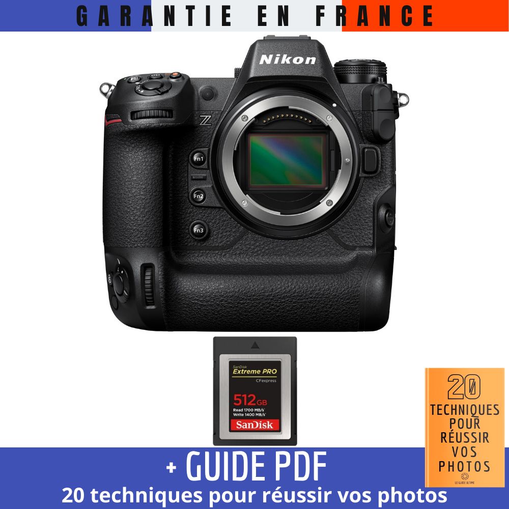 Nikon Z9 + 1 SanDisk Extreme PRO CFexpress Type B + Guide PDF 20 TECHNIQUES POUR RÉUSSIR VOS PHOTOS - vue 3