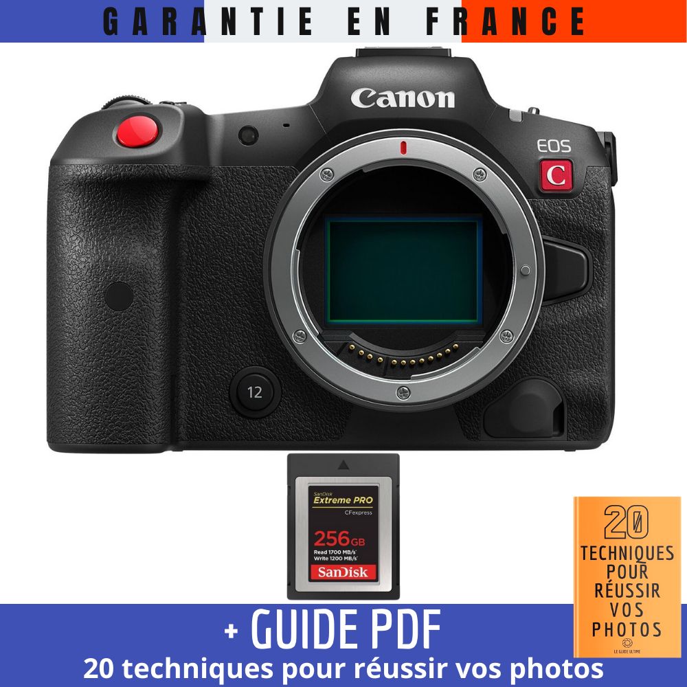 Canon EOS R5 C Nu + 1 SanDisk Extreme PRO CFexpress Type B + Guide PDF 20 TECHNIQUES POUR RÉUSSIR VOS PHOTOS - vue 2