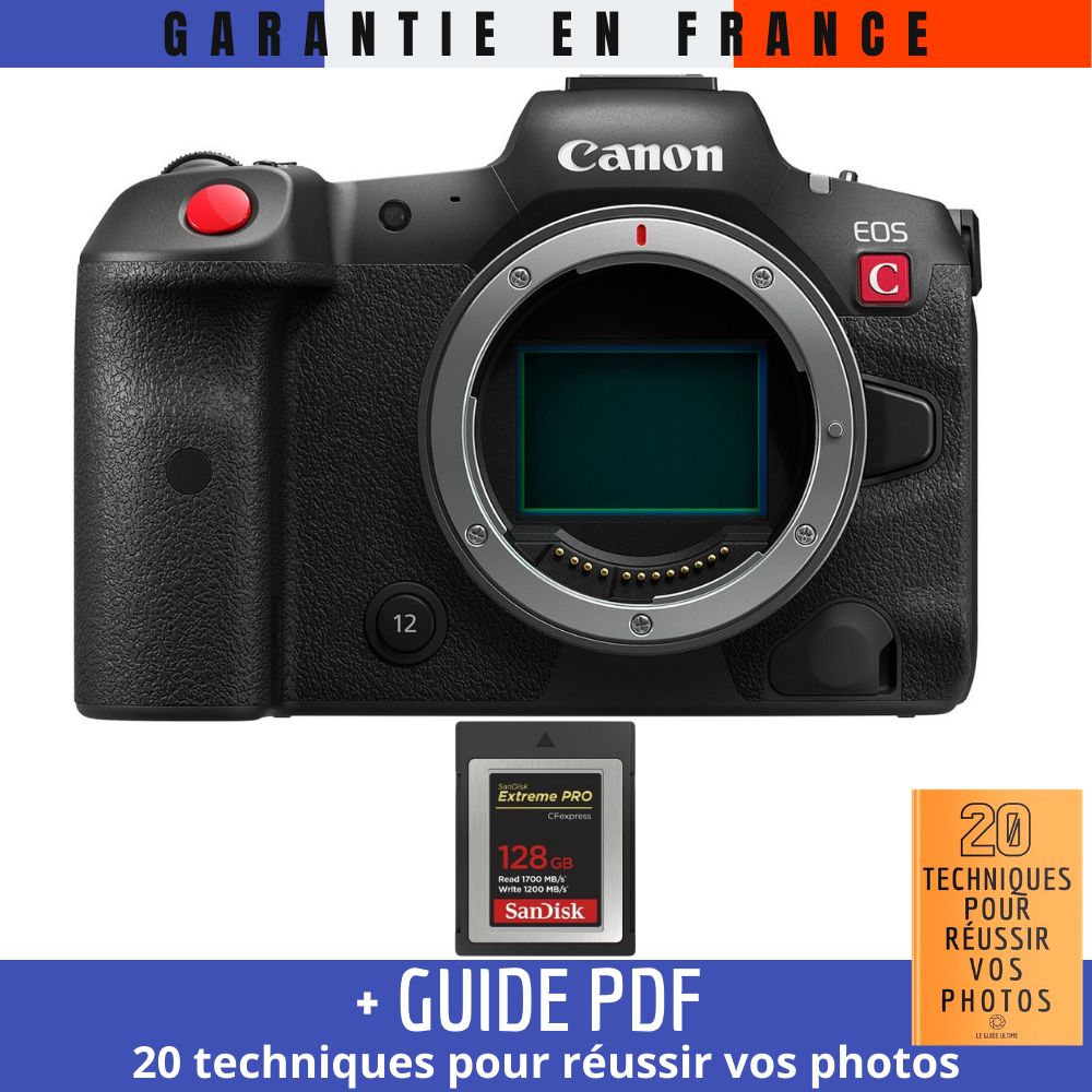 Canon EOS R5 C Nu + 1 SanDisk Extreme PRO CFexpress Type B + Guide PDF 20 TECHNIQUES POUR RÉUSSIR VOS PHOTOS - vue 3