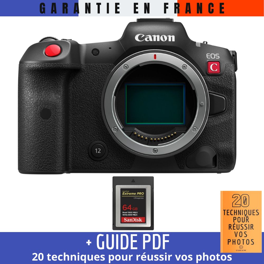 Canon EOS R5 C Nu + 1 SanDisk Extreme PRO CFexpress Type B + Guide PDF 20 TECHNIQUES POUR RÉUSSIR VOS PHOTOS - vue 4