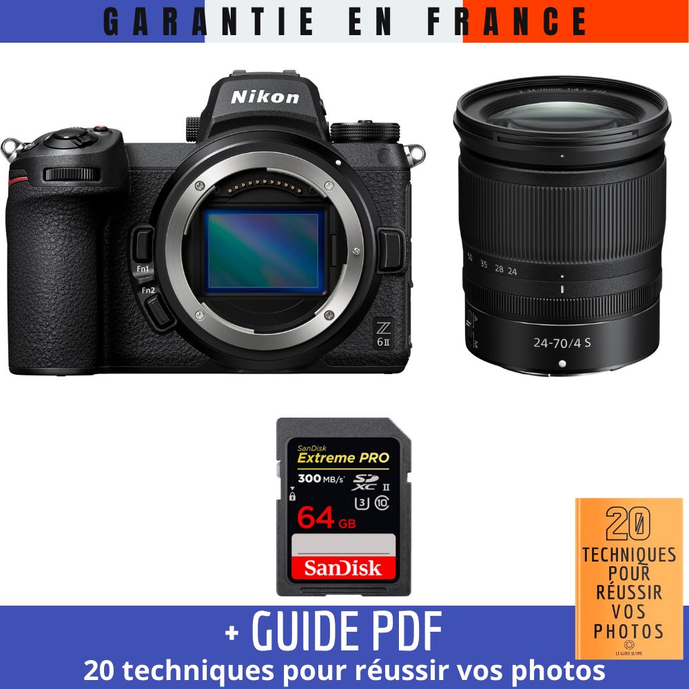 Nikon Z6 II + Z 24 70mm f4 + 1 SanDisk Extreme PRO UHS II SDXC 300 MB/ + Guide PDF 20 TECHNIQUES POUR RÉUSSIR VOS PHOTOS - vue 3