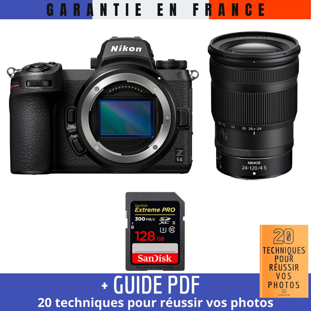 Nikon Z6 II + Z 24 120mm f4 + 1 SanDisk Extreme PRO UHS II SDXC 300 MB/ + Guide PDF 20 TECHNIQUES POUR RÉUSSIR VOS PHOTOS - vue 3