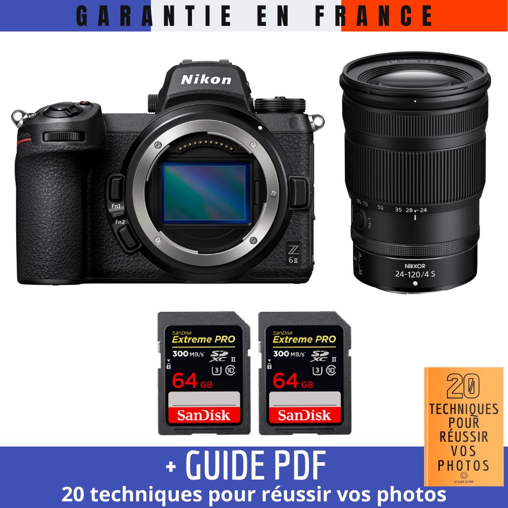 Nikon Z6 II + Z 24 120mm f4 + 2 SanDisk Extreme PRO UHS II SDXC 300 MB/ + Guide PDF 20 TECHNIQUES POUR RÉUSSIR VOS PHOTOS - vue 3