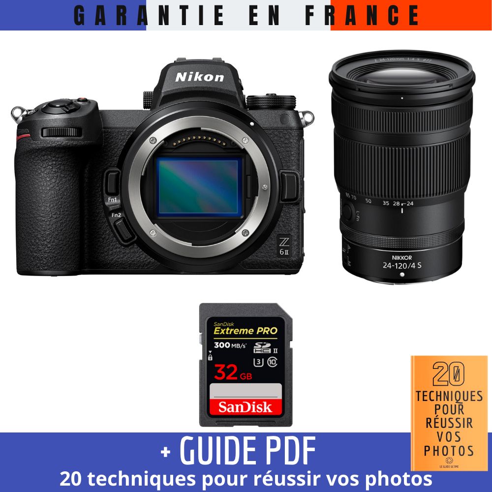 Nikon Z6 II + Z 24 120mm f4 + 1 SanDisk Extreme PRO UHS II SDXC 300 MB/ + Guide PDF 20 TECHNIQUES POUR RÉUSSIR VOS PHOTOS - vue 2