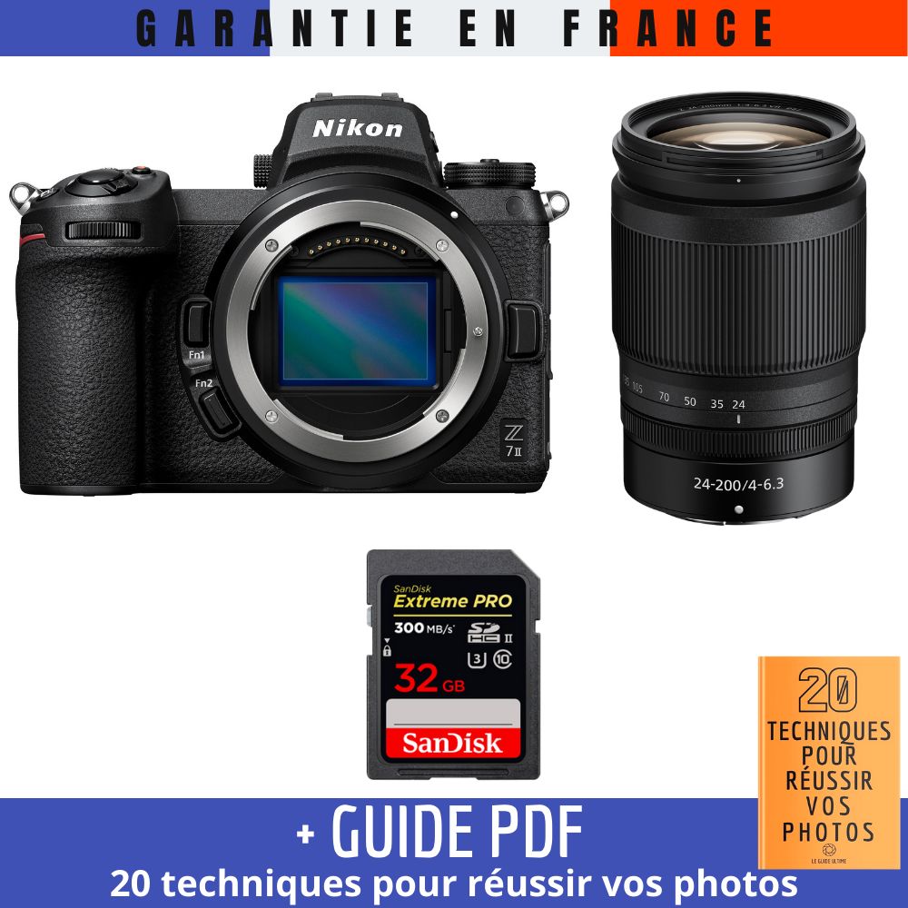 Nikon Z7 II + Z 24 200mm f4 6.3 VR + 1 SanDisk Extreme PRO UHS II SDXC 300 MB/ + Guide PDF 20 TECHNIQUES POUR RÉUSSIR VOS PHOTOS - vue 3