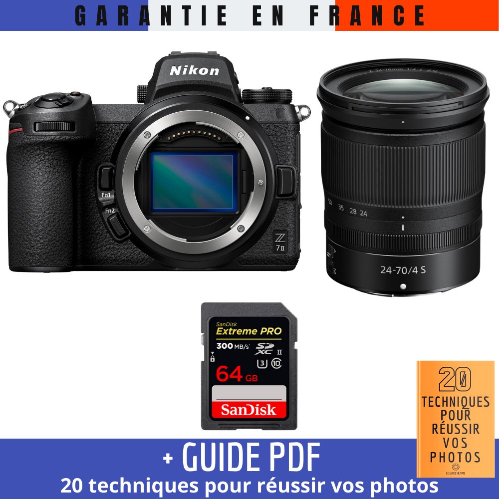 Nikon Z7 II + Z 24 70mm f4 + 1 SanDisk Extreme PRO UHS II SDXC 300 MB/ + Guide PDF 20 TECHNIQUES POUR RÉUSSIR VOS PHOTOS - vue 3