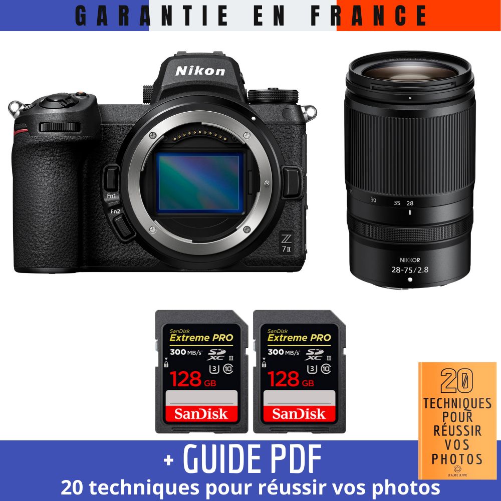 Nikon Z7 II + Z 28 75mm f2.8 + 2 SanDisk Extreme PRO UHS II SDXC 300 MB/ + Guide PDF 20 TECHNIQUES POUR RÉUSSIR VOS PHOTOS - vue 3