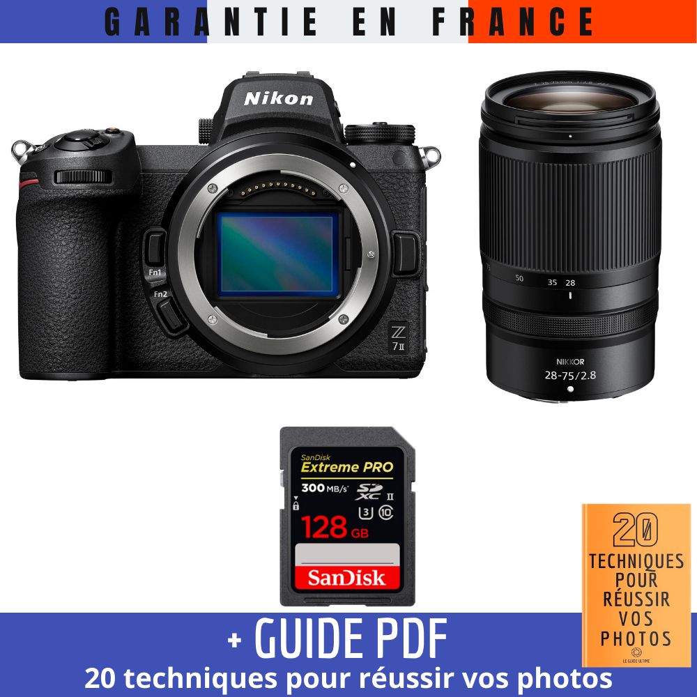 Nikon Z7 II + Z 28 75mm f2.8 + 1 SanDisk Extreme PRO UHS II SDXC 300 MB/ + Guide PDF 20 TECHNIQUES POUR RÉUSSIR VOS PHOTOS - vue 2