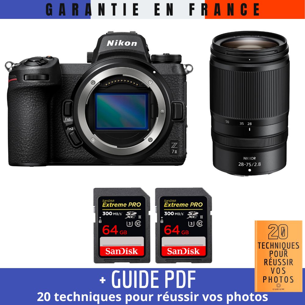 Nikon Z7 II + Z 28 75mm f2.8 + 2 SanDisk Extreme PRO UHS II SDXC 300 MB/ + Guide PDF 20 TECHNIQUES POUR RÉUSSIR VOS PHOTOS - vue 2