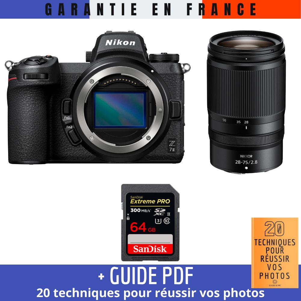Nikon Z7 II + Z 28 75mm f2.8 + 1 SanDisk Extreme PRO UHS II SDXC 300 MB/ + Guide PDF 20 TECHNIQUES POUR RÉUSSIR VOS PHOTOS - vue 3