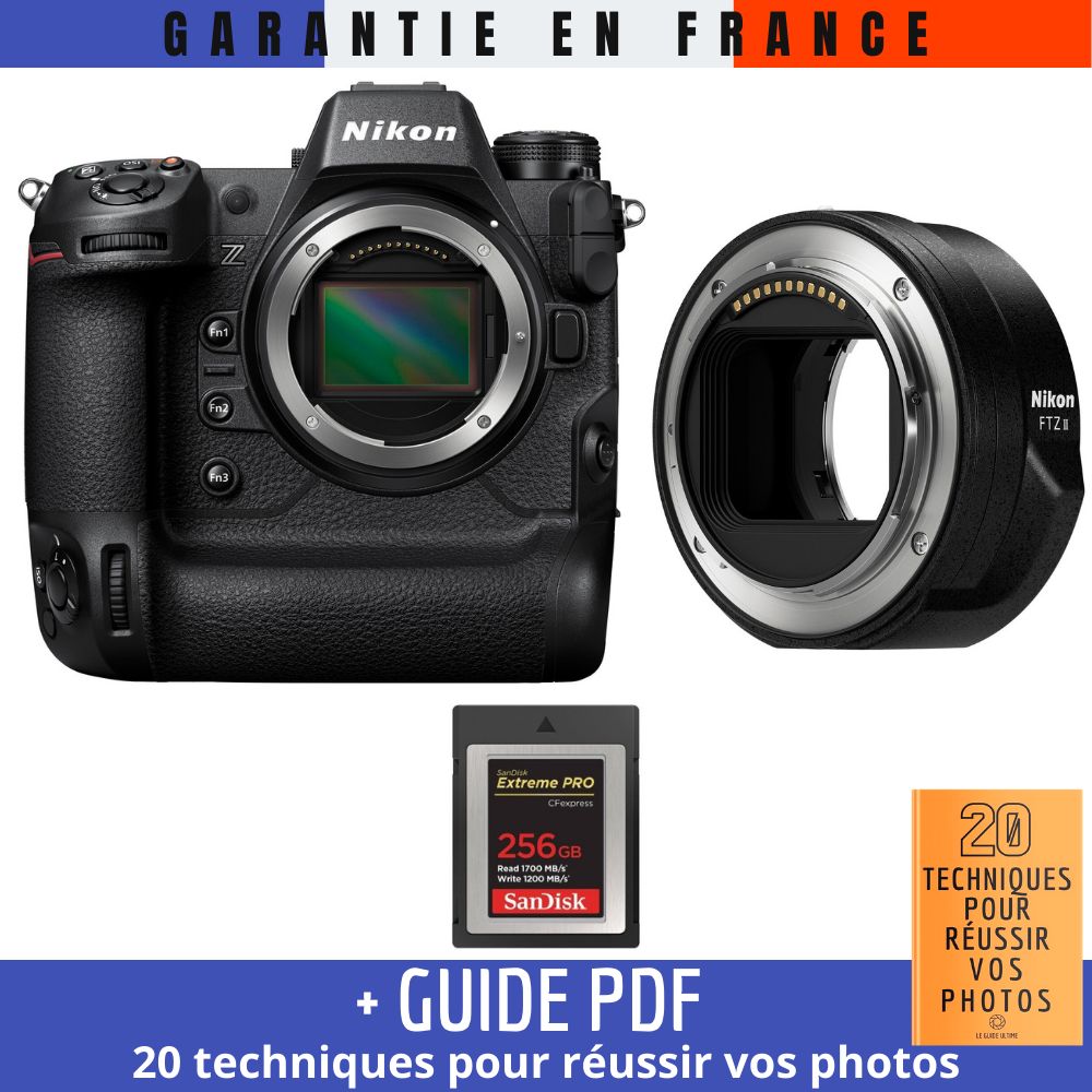 Nikon Z9 + FTZ II + 1 SanDisk Extreme PRO CFexpress Type B + Guide PDF 20 TECHNIQUES POUR RÉUSSIR VOS PHOTOS - vue 3