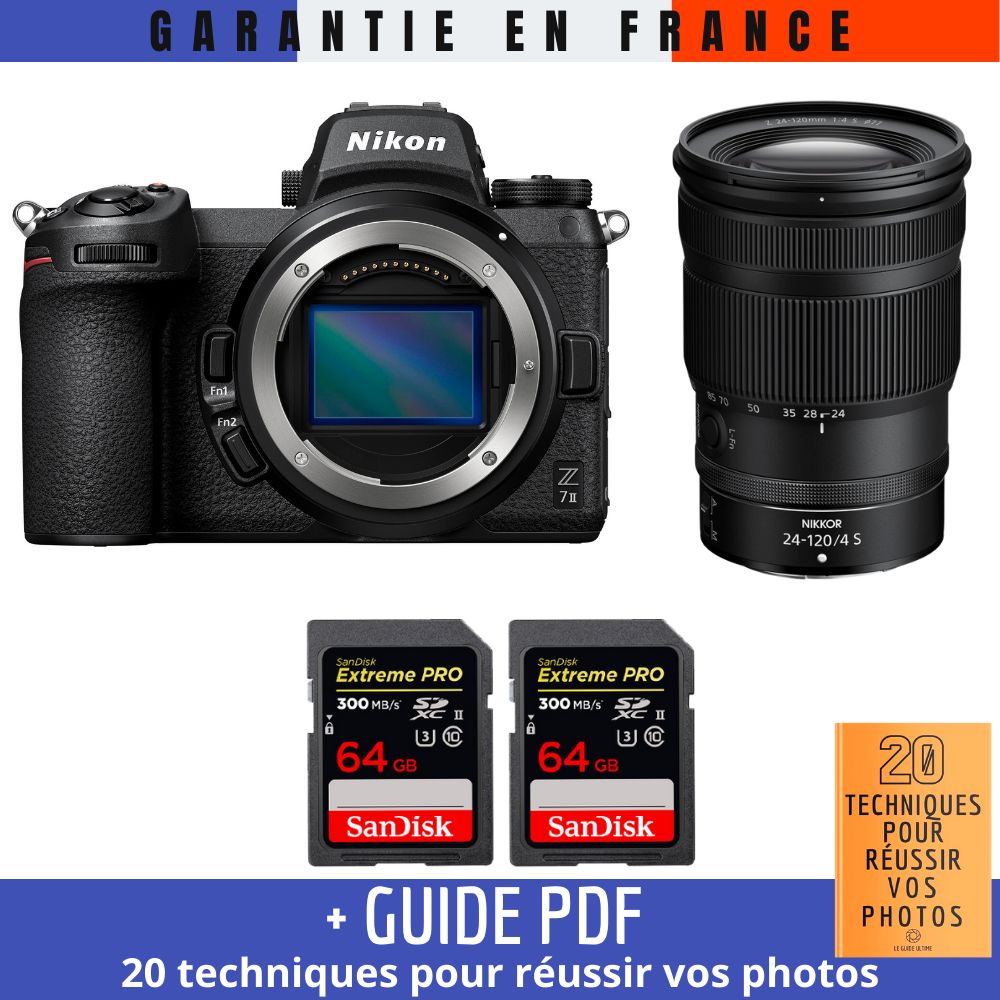 Nikon Z7 II + Z 24 120mm f4 + 2 SanDisk Extreme PRO UHS II SDXC 300 MB/ + Guide PDF 20 TECHNIQUES POUR RÉUSSIR VOS PHOTOS - vue 3