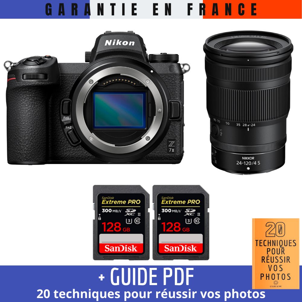 Nikon Z7 II + Z 24 120mm f4 + 2 SanDisk Extreme PRO UHS II SDXC 300 MB/ + Guide PDF 20 TECHNIQUES POUR RÉUSSIR VOS PHOTOS - vue 2