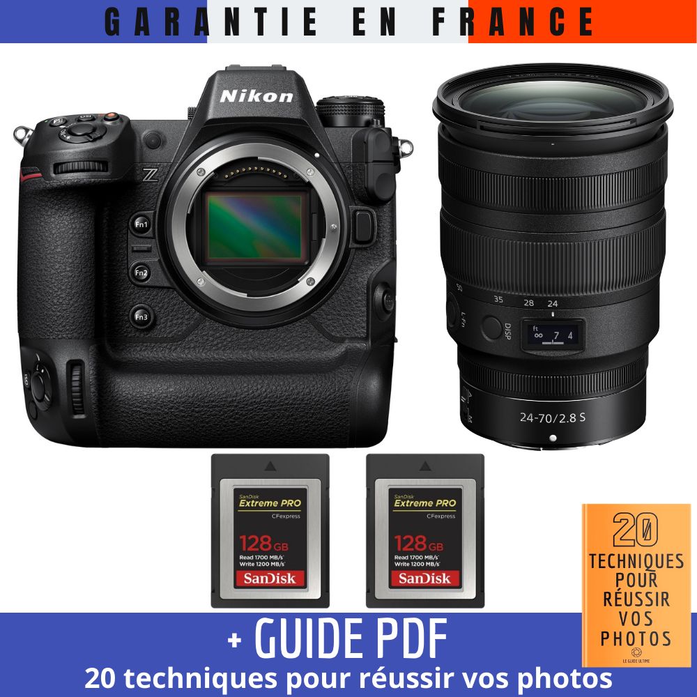 Nikon Z9 + Z 24 70mm f2.8 + 2 SanDisk Extreme PRO CFexpress Type B + Guide PDF 20 TECHNIQUES POUR RÉUSSIR VOS PHOTOS - vue 2
