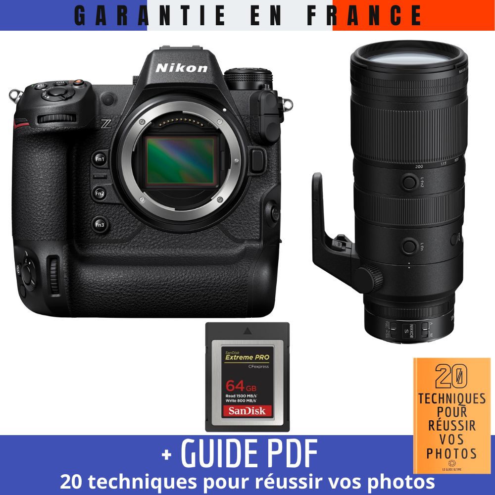 Nikon Z9 + Z 70 200mm f2.8 VR + 1 SanDisk Extreme PRO CFexpress Type B + Guide PDF 20 TECHNIQUES POUR RÉUSSIR VOS PHOTOS - vue 3