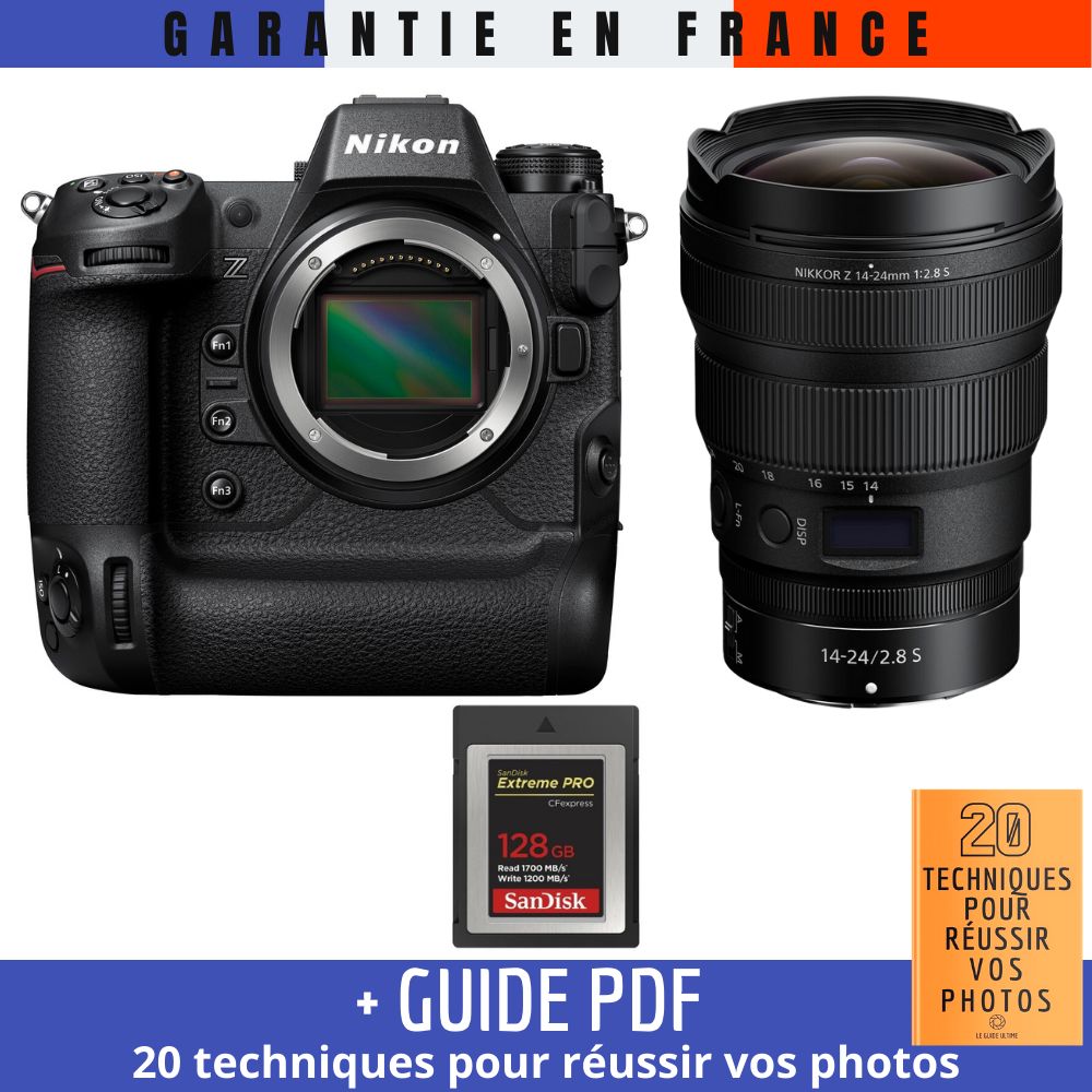 Nikon Z9 + Z 14-24mm f/2.8 S + 1 SanDisk 128GB Extreme PRO CFexpress Type B + Guide PDF ""20 TECHNIQUES POUR RÉUSSIR VOS PHOTOS