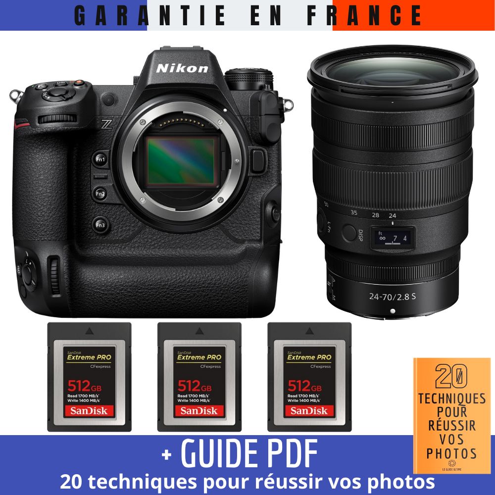Nikon Z9 + Z 24 70mm f2.8 + 3 SanDisk Extreme PRO CFexpress Type B + Guide PDF 20 TECHNIQUES POUR RÉUSSIR VOS PHOTOS - vue 3