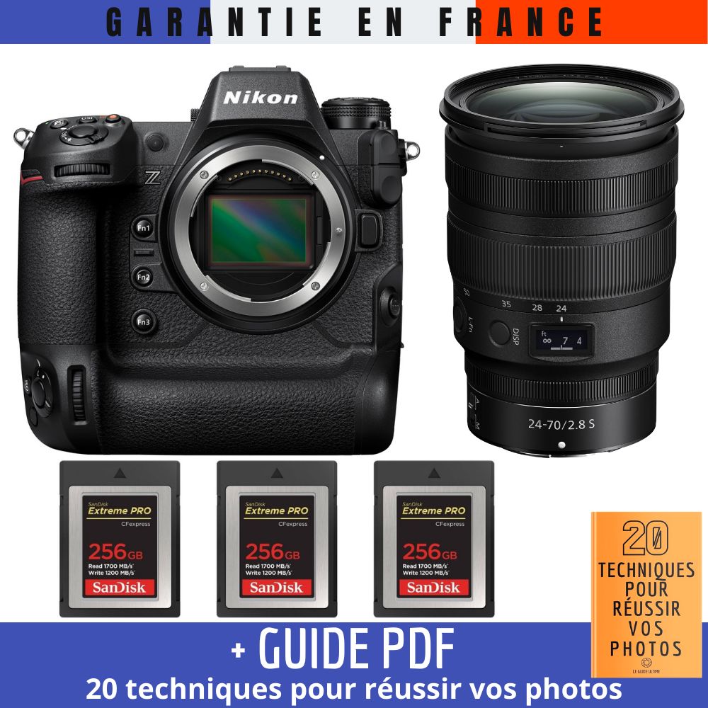 Nikon Z9 + Z 24 70mm f2.8 + 3 SanDisk Extreme PRO CFexpress Type B + Guide PDF 20 TECHNIQUES POUR RÉUSSIR VOS PHOTOS - vue 2