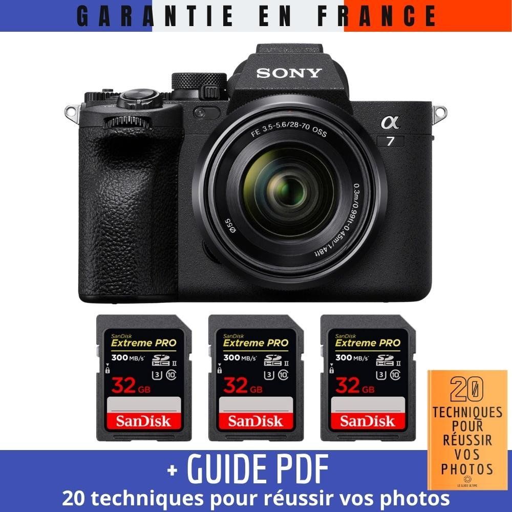Sony A7 IV + FE 28 70mm F3.5 5.6 OSS + 3 SanDisk Extreme PRO UHS II SDXC 300 MB/ + Guide PDF 20 TECHNIQUES POUR RÉUSSIR VOS PHOTOS - vue 3