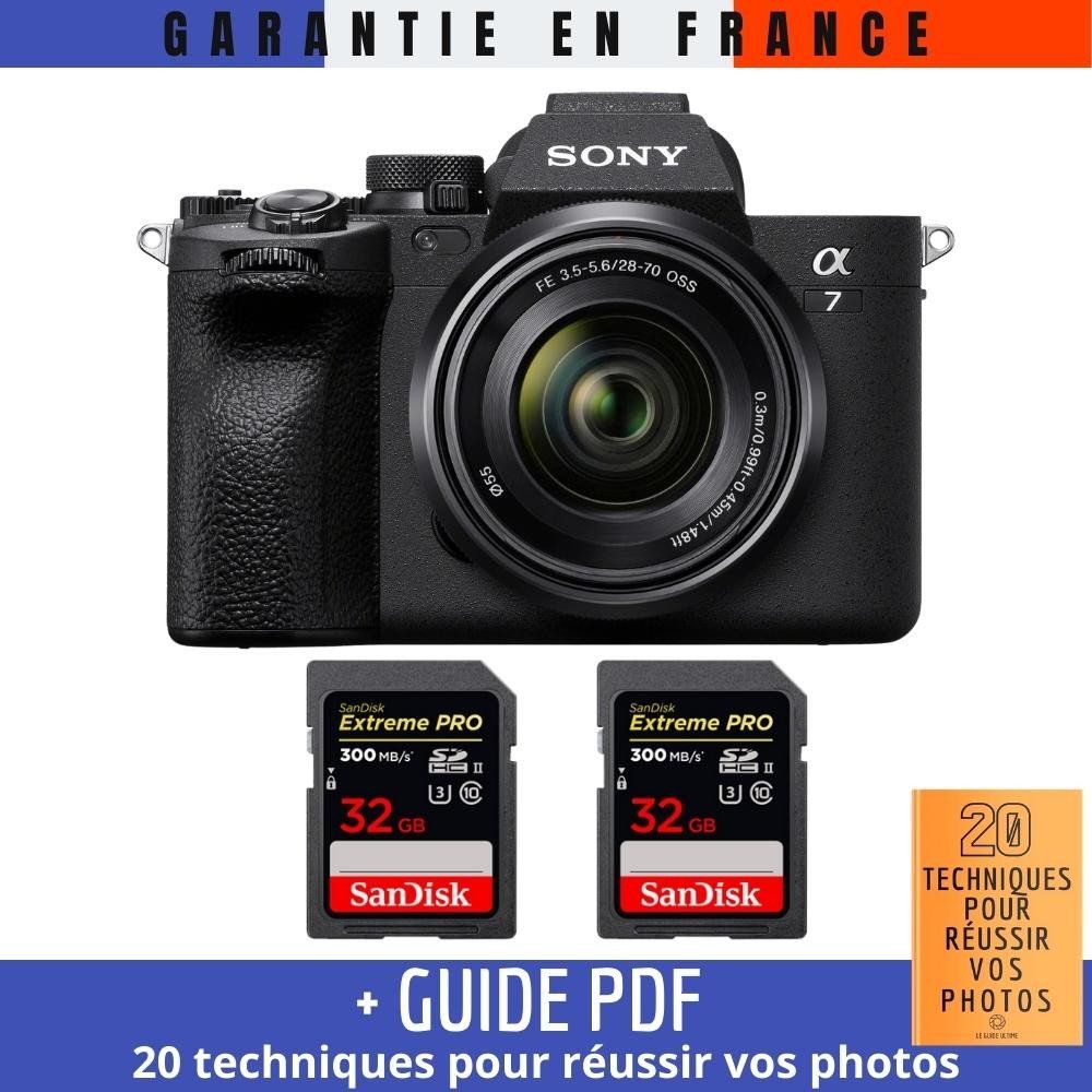 Sony A7 IV + FE 28 70mm F3.5 5.6 OSS + 2 SanDisk Extreme PRO UHS II SDXC 300 MB/ + Guide PDF 20 TECHNIQUES POUR RÉUSSIR VOS PHOTOS - vue 2