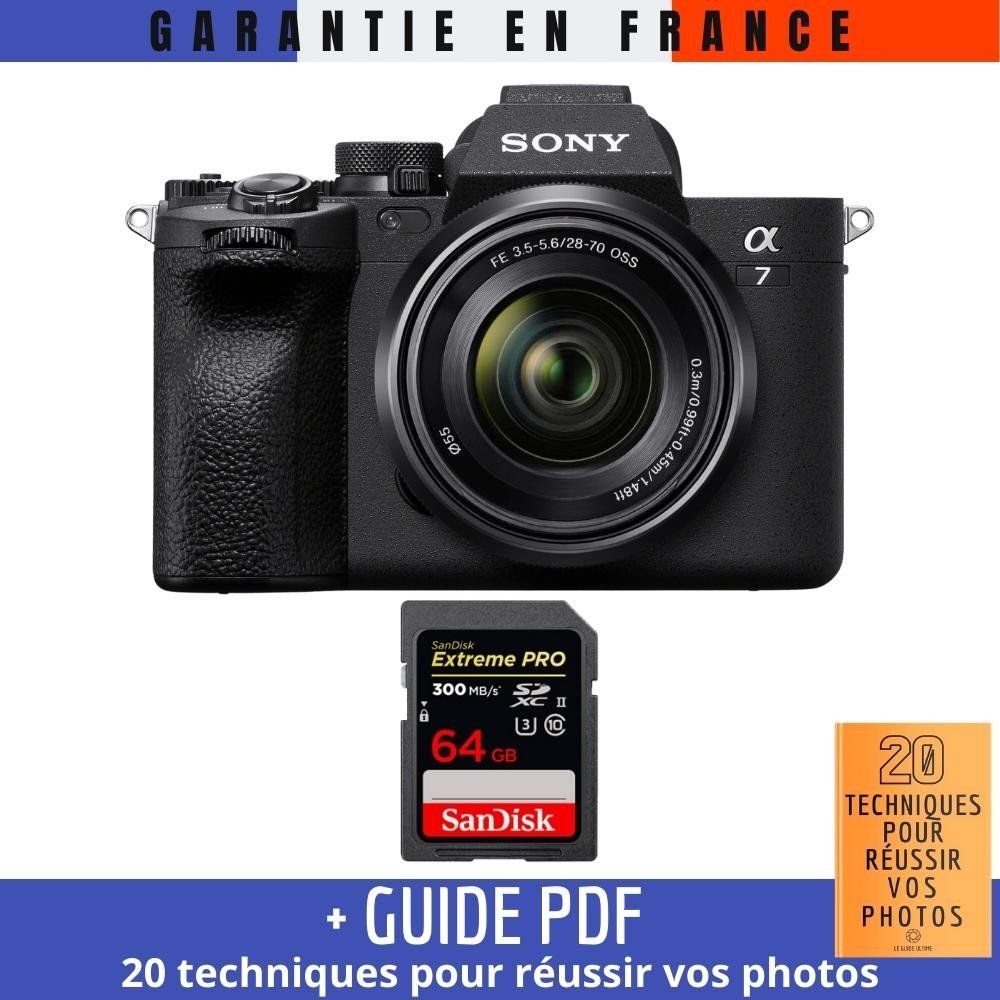 Sony A7 IV + FE 28 70mm F3.5 5.6 OSS + 1 SanDisk Extreme PRO UHS II SDXC 300 MB/ + Guide PDF 20 TECHNIQUES POUR RÉUSSIR VOS PHOTOS - vue 3