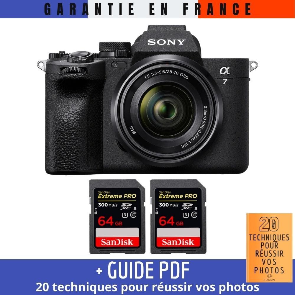 Sony A7 IV + FE 28 70mm F3.5 5.6 OSS + 2 SanDisk Extreme PRO UHS II SDXC 300 MB/ + Guide PDF 20 TECHNIQUES POUR RÉUSSIR VOS PHOTOS - vue 3