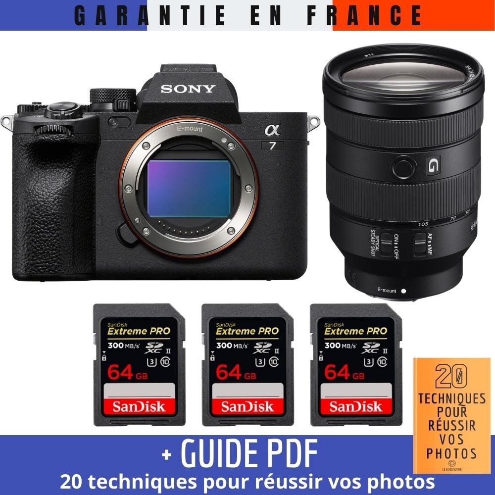 Sony A7 IV + FE 24 105mm f4 G OSS + 3 SanDisk Extreme PRO UHS II SDXC 300 MB/ + Guide PDF 20 TECHNIQUES POUR RÉUSSIR VOS PHOTOS - vue 2