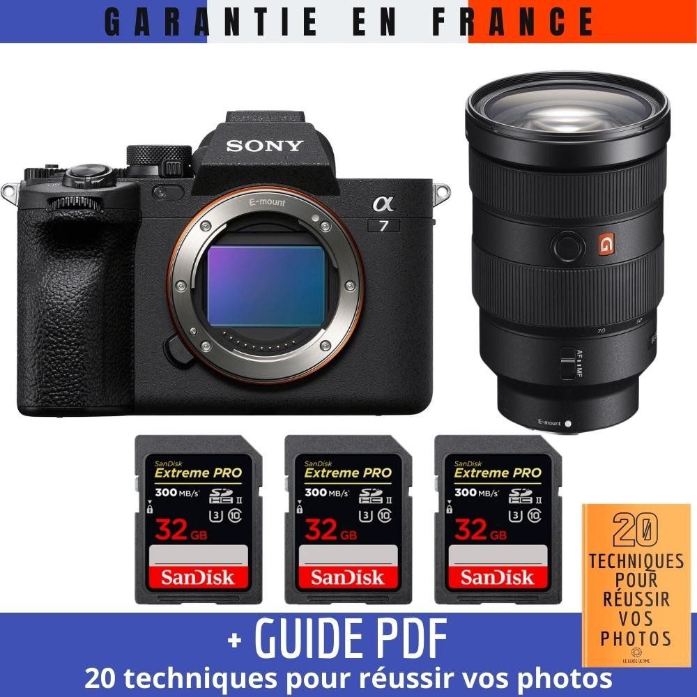 Sony A7 IV + FE 24 70mm f2.8 GM + 3 SanDisk Extreme PRO UHS II SDXC 300 MB/ + Guide PDF 20 TECHNIQUES POUR RÉUSSIR VOS PHOTOS