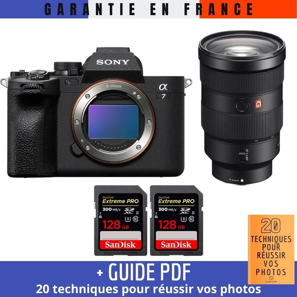 Sony A7 IV + FE 24 70mm f2.8 GM + 2 SanDisk Extreme PRO UHS II SDXC 300 MB/ + Guide PDF 20 TECHNIQUES POUR RÉUSSIR VOS PHOTOS