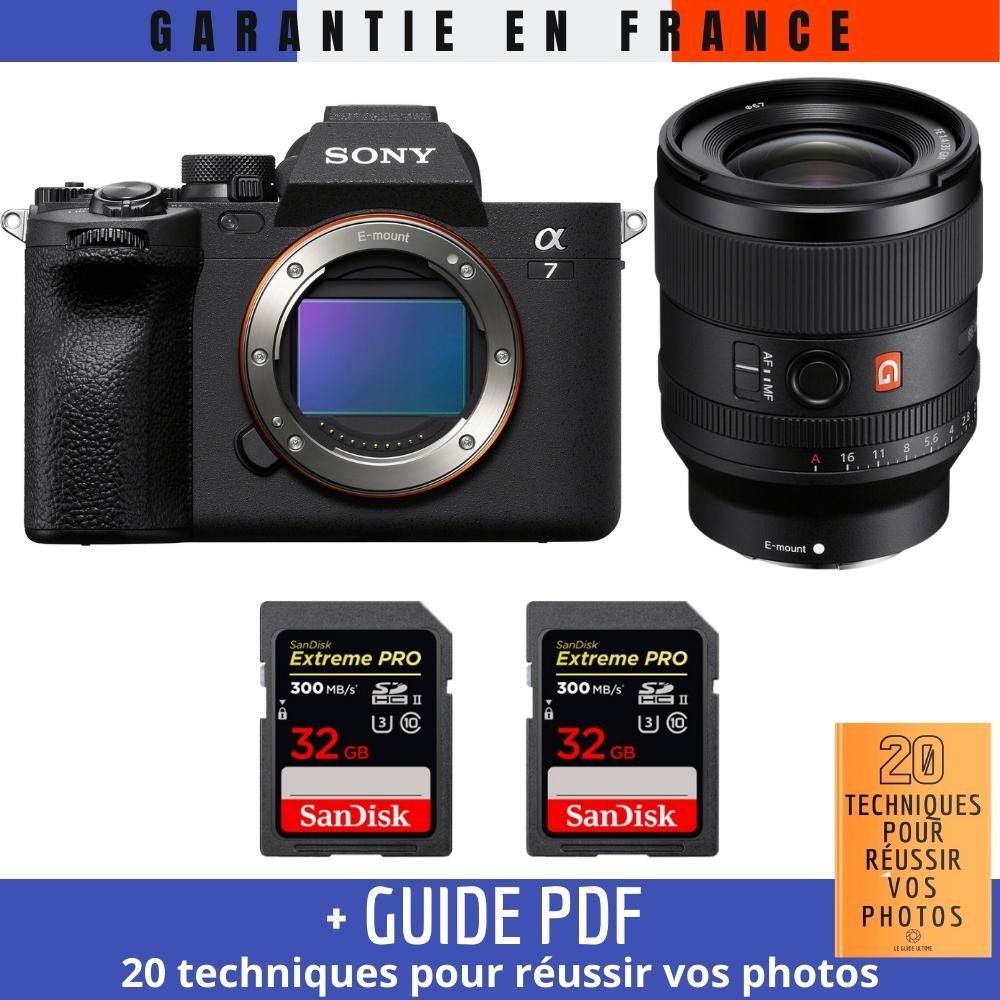 Sony A7 IV + FE 35mm f1.4 GM + 2 SanDisk Extreme PRO UHS II SDXC 300 MB/ + Guide PDF 20 TECHNIQUES POUR RÉUSSIR VOS PHOTOS