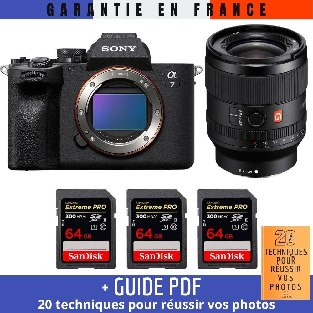 Sony A7 IV + FE 35mm f1.4 GM + 3 SanDisk Extreme PRO UHS II SDXC 300 MB/ + Guide PDF 20 TECHNIQUES POUR RÉUSSIR VOS PHOTOS - vue 3