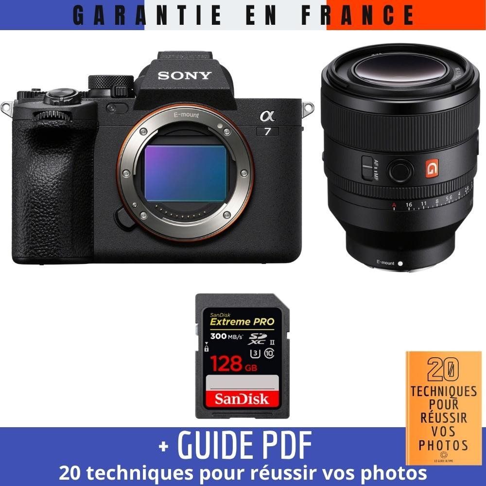 Sony A7 IV + FE 50mm f/1.2 GM + 1 SanDisk 128GB Extreme PRO UHS-II SDXC 300 MB/s + Guide PDF ""20 TECHNIQUES POUR RÉUSSIR VOS PHOTOS