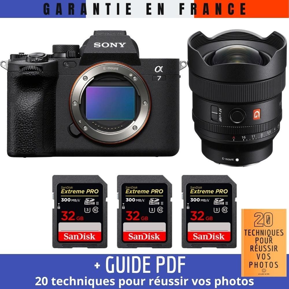 Sony A7 IV + FE 14mm f1.8 GM + 3 SanDisk Extreme PRO UHS II SDXC 300 MB/ + Guide PDF 20 TECHNIQUES POUR RÉUSSIR VOS PHOTOS
