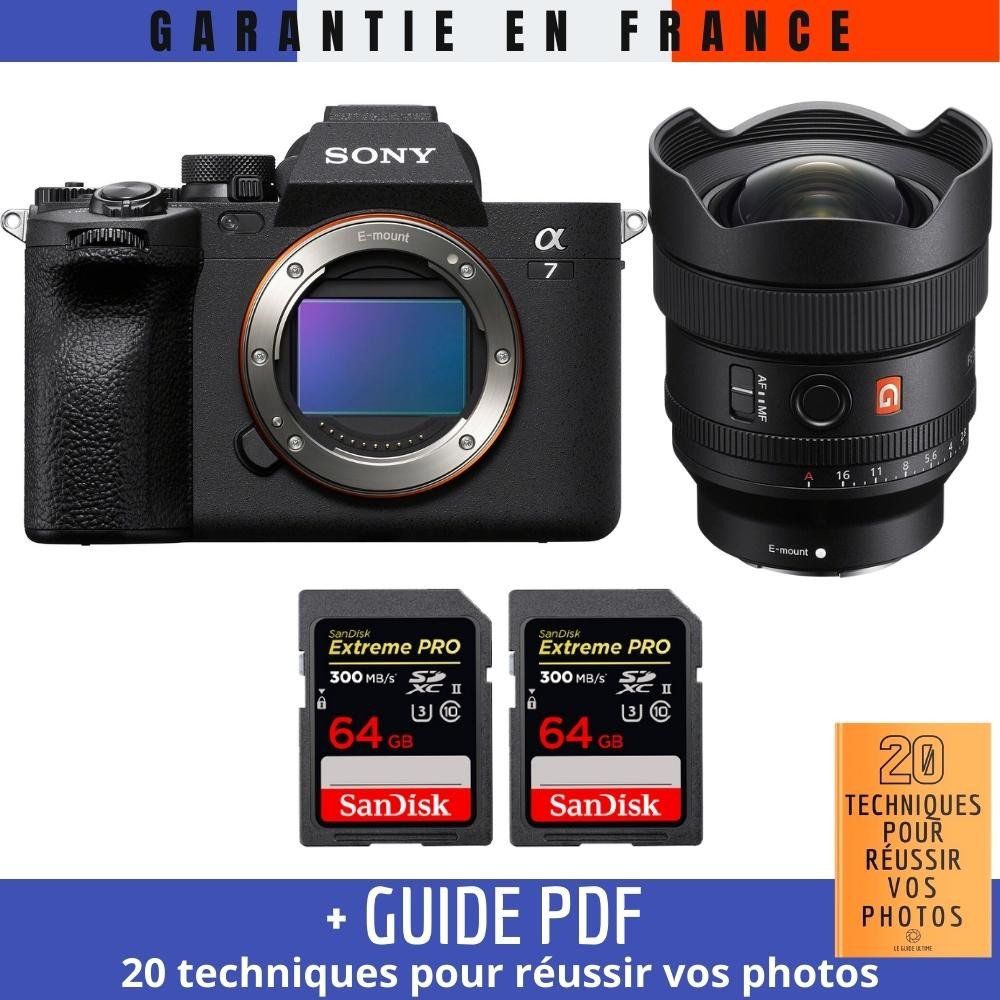 Sony A7 IV + FE 14mm f1.8 GM + 2 SanDisk Extreme PRO UHS II SDXC 300 MB/ + Guide PDF 20 TECHNIQUES POUR RÉUSSIR VOS PHOTOS