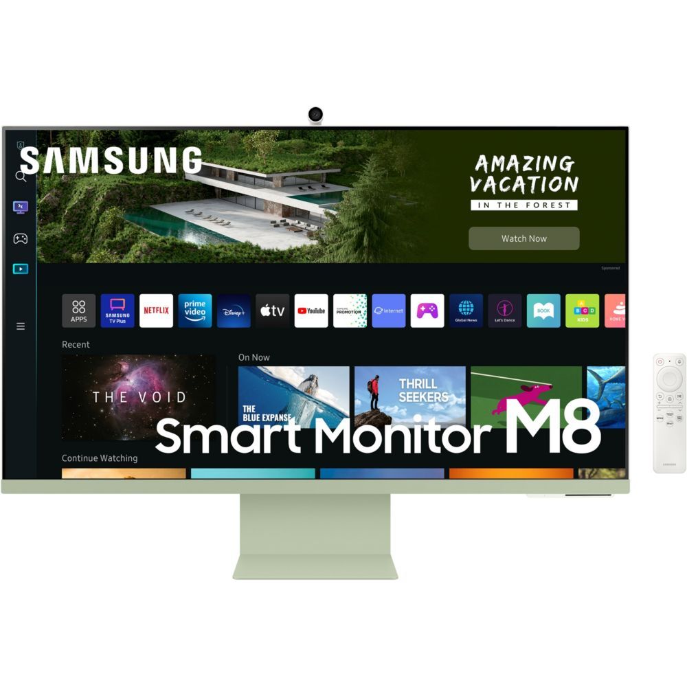 Samsung S32BM80GUU M8 Series écran LED Intelligent 32 3840 x 2160 4K @ 60 Hz VA 400 cdm² 3000:1 HDR10 HDR10+ 4 ms Micro HDMI USB C haut parleurs