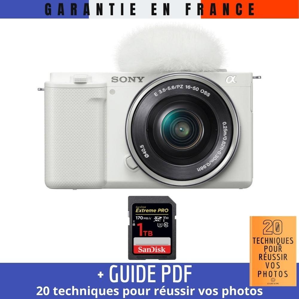 Sony ZV E10 + 16 50mm + 1 SanDisk Extreme PRO UHS I 170 MB/ + Guide PDF 20 TECHNIQUES POUR RÉUSSIR VOS PHOTOS - vue 4