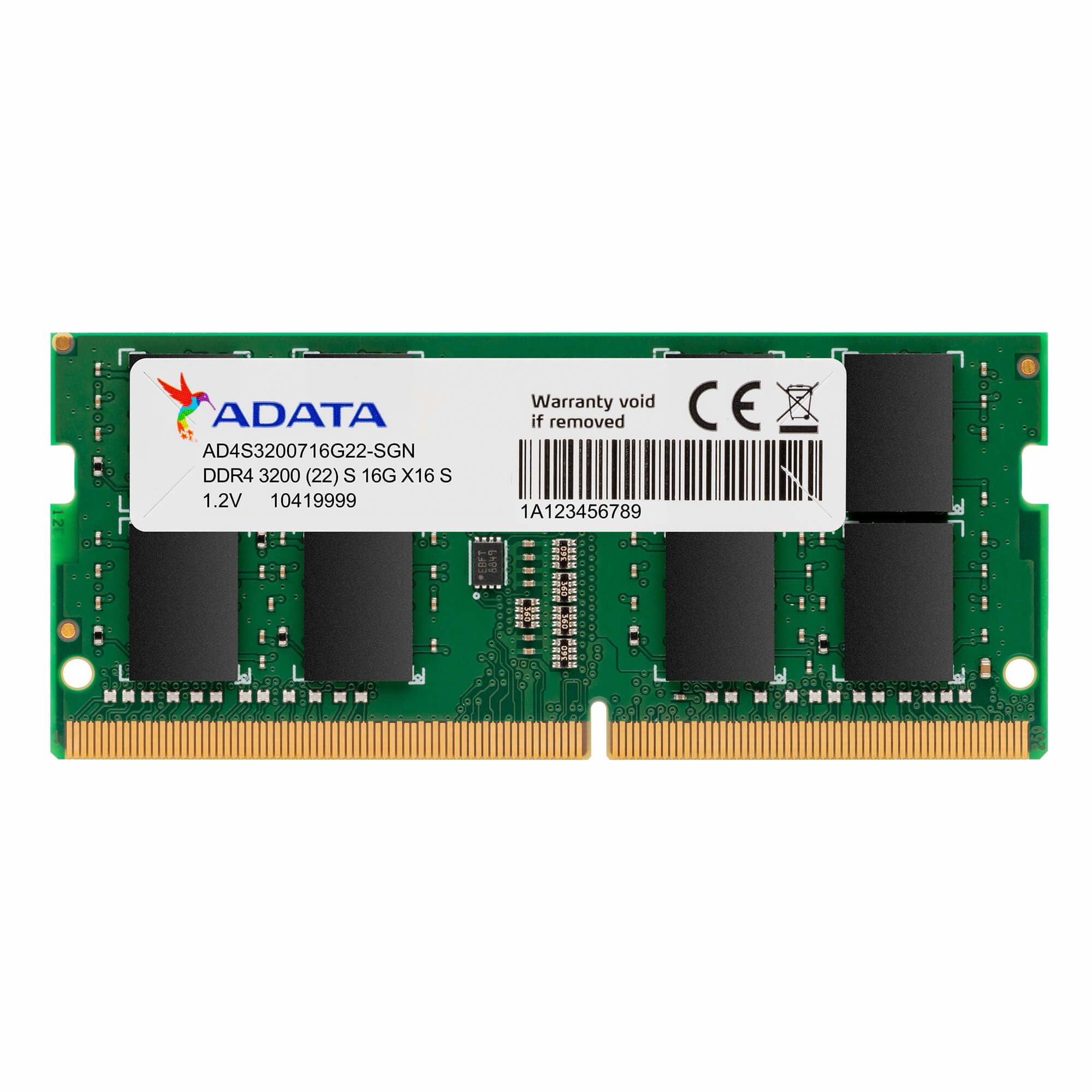 ADATA AD4U32008G22 SGN module de mémoire 8 Go 1 x 8 Go DDR4 3200 MHz Neuf - vue 8