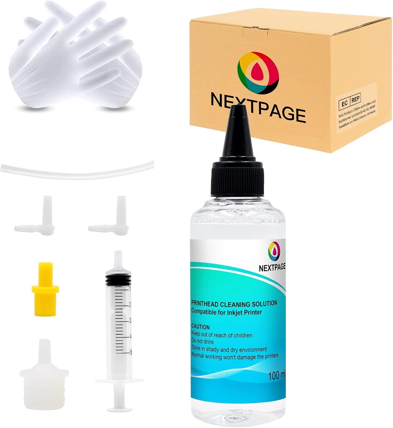 Kit de nettoyage de tête d'impression pour toutes les imprimantes à jet d'encre Epson, Canon, HP, imprimante liquide, 100 ml