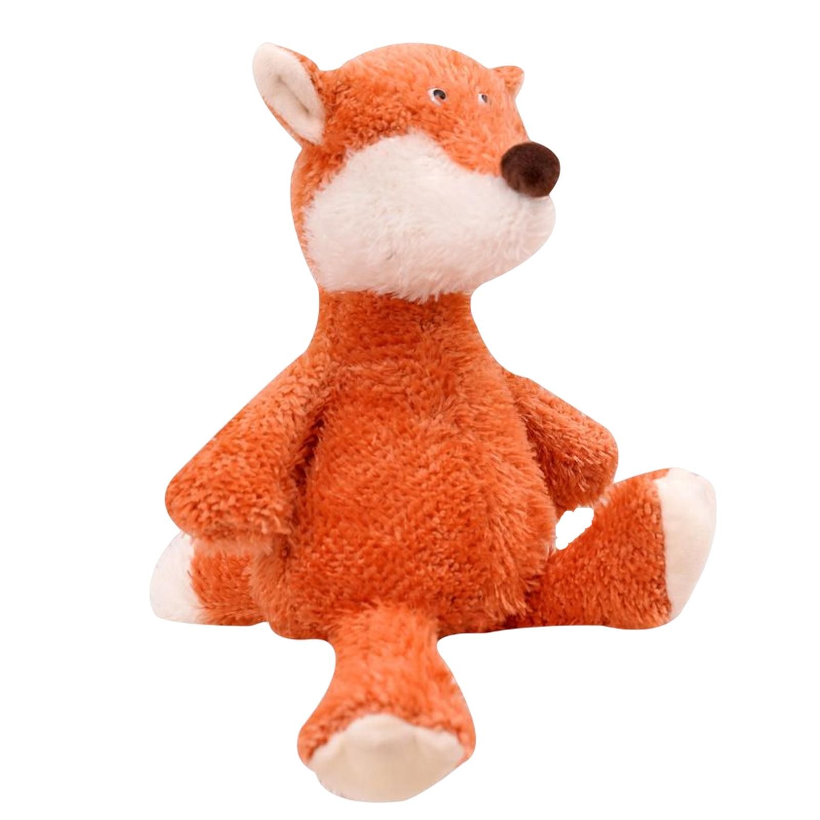  - Hhilabee Simulation Drôle De Poupée Animale En Peluche Douce Pour La Décoration De Noël À Partir De 3 Ans Orange
