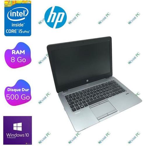 HP Elitebook 840 G2 - Intel Core i5 5300U - Ram 8 Go - Hdd 500 Go - 14" - Windows 10 Professionnel - Ordinateur Portable