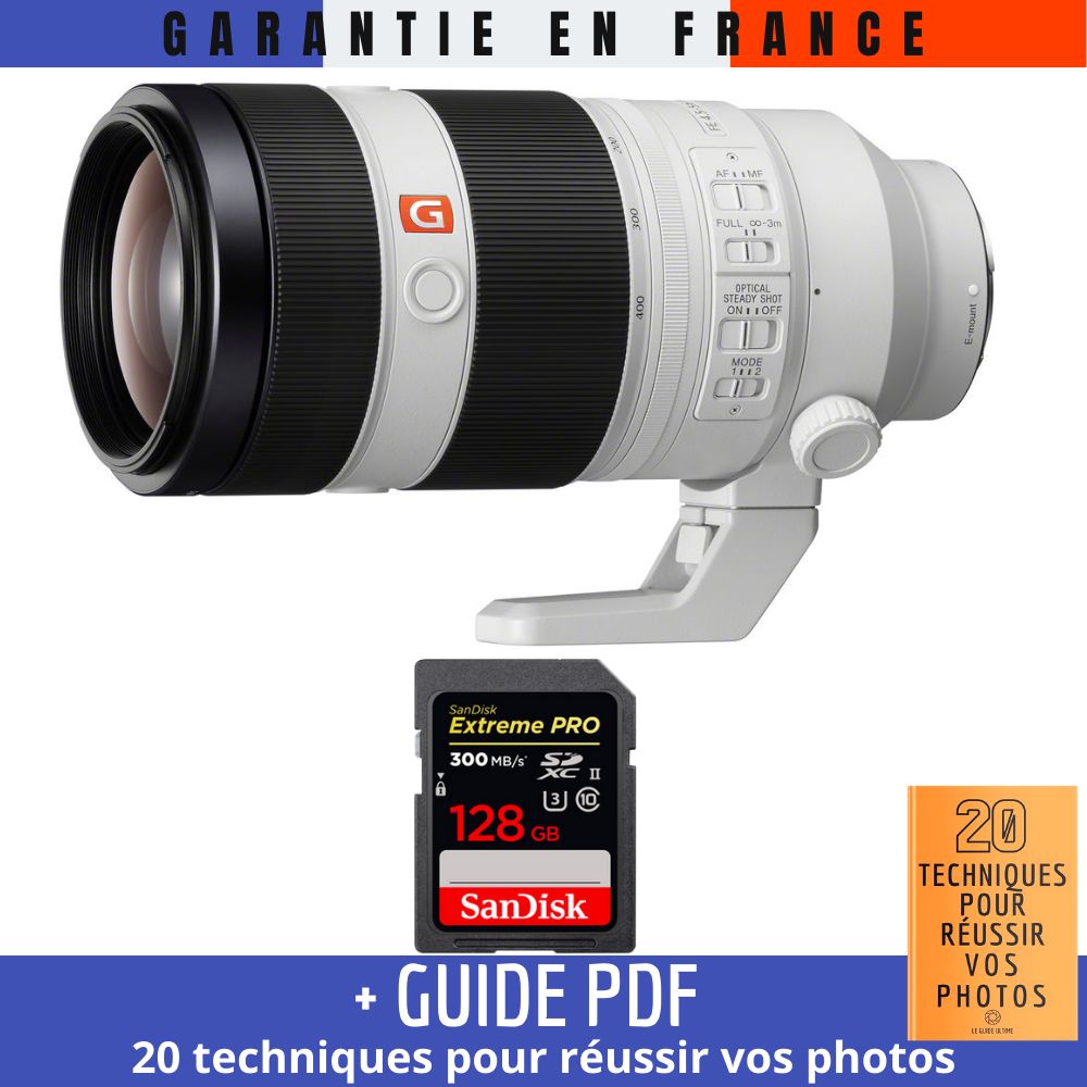 Sony FE 100 400mm f4.5 5.6 GM OSS + 1 SanDisk UHS II 300 MB/ + Guide PDF 20 techniques pour réussir vos photos - vue 2
