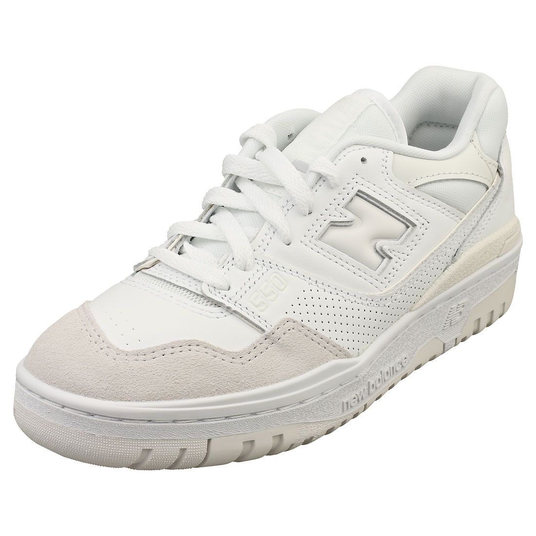 New Balance 550 Hommes - Baskets De Cuir Blanc - 37