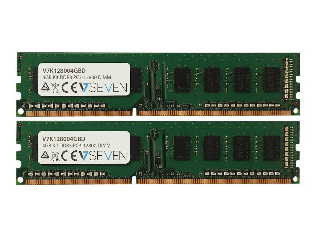 V7 DDR3 kit 4 Go: 2 x 2 Go DIMM 240 broches 1600 MHz / PC3 12800 CL11 mémoire sans tampon non ECC