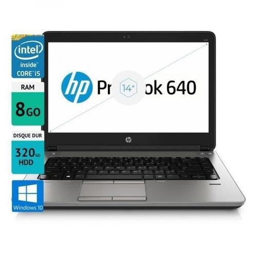 HP Probook 640 G1 - PC Portable 14" - Intel Core i5-4200M - 8Go Ram - 320Go Hdd - Windows 10