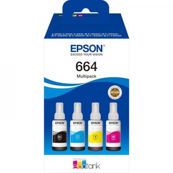 Cartouche d'encre Ecotank Bouteille Serie 664 4 Couleurs - vue 5