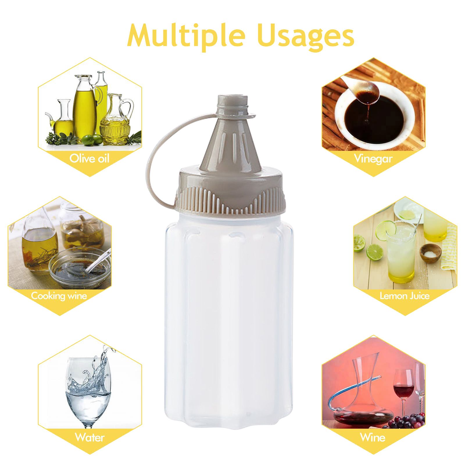 Mini Boîte D'assaisonnement Pour Sauce 4 Pièces/Ensemble, Distributeur, Bouteille D'épices Transparente Portable Avec Couvercle, Pot À Sel Et À Épices, Bouteille À Presser