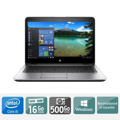 Ordinateur Portable HP Elitebook 840 G3 Core i5 16 Go Ram 500 Go Disque Dur